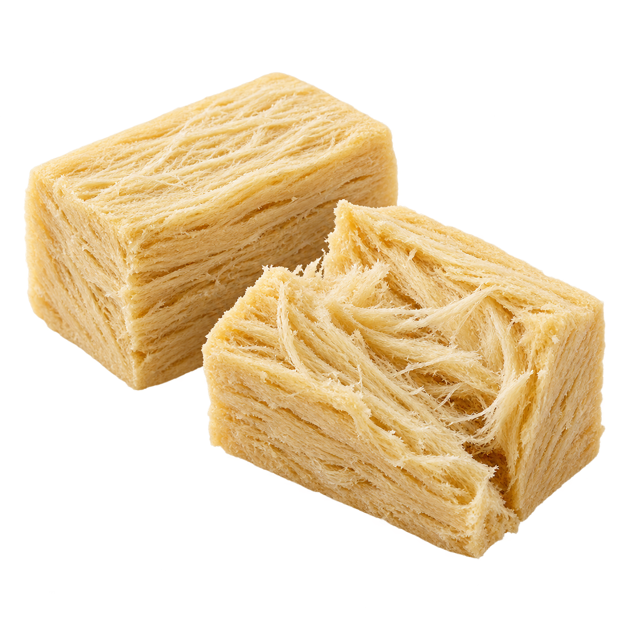 Delicate strands inside traditional soan papdi